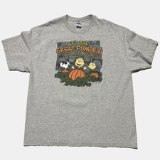 Charlie Brown Great Pumpkin Y2K  XXL Grey T-S...
