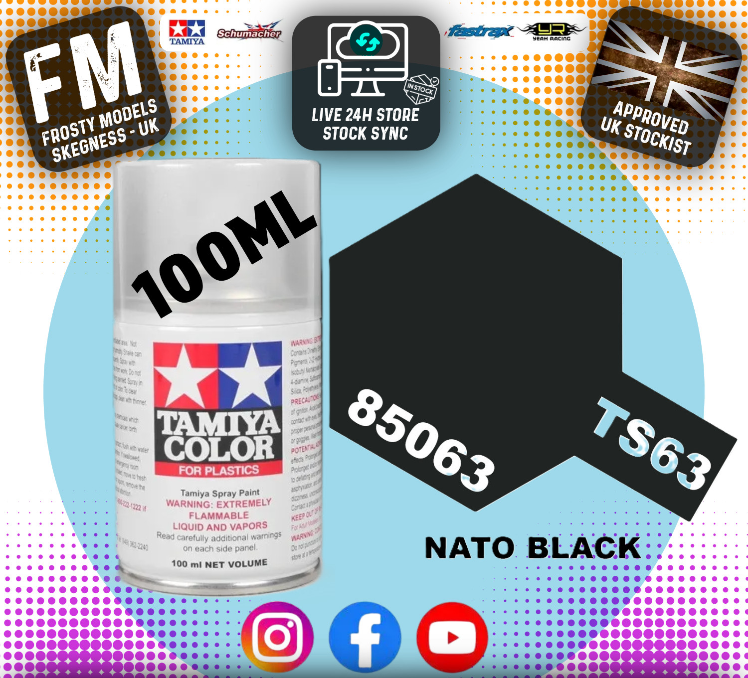 TAMIYA - TS SPRAY PAINT - Ts63 Nato Black