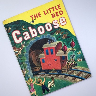 Vtg ''The Little Red Caboose'' Goldencraft Reinforced Binding Hardback Book 1976