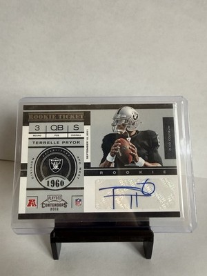Panini 2011 Playoff Contenders Terrelle Pryor #101 Rookie Autograph Raiders NFL