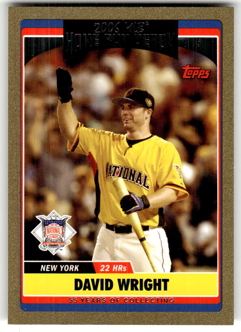 2006 Topps Updates & Highlights David Wright Gold #/2006 #UH284