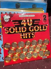 40 Solid Gold Hits Various Artists Vinyl Record Set