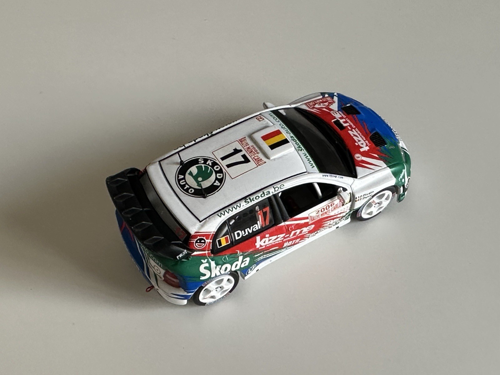 Skoda Fabia WRC 1/43 IXO miniature de collection haute précision Duval