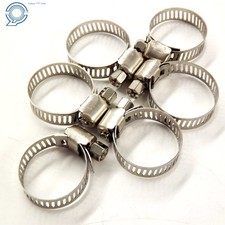 Adjustable 50 Pack 3/4"-1" 17-25 mm Drive Hose Clamps Fuel Line Worm Clips New