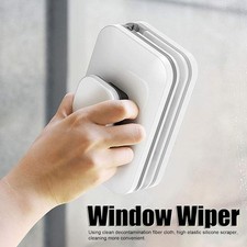 Magnetic Window Cleaner Tool Double Side Windows Cleaning Wiper Glass Brush UK