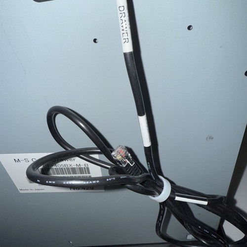 (2) NEU M-S Kassenschublade (Kassendruckerschnittstelle) CF-405BX-M-B mit Schlüssel Netzkabel - Bild 6 von 6