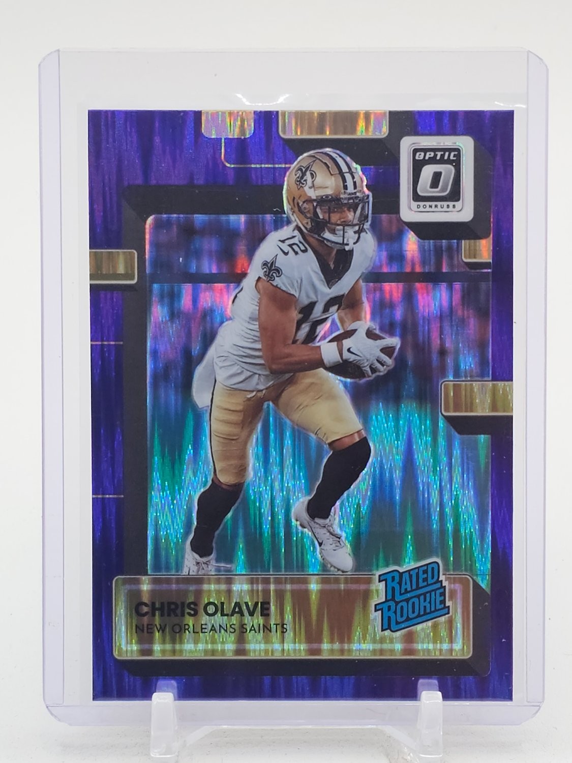Chris Olave Panini Donruss Optic #209 Purple Shock