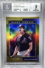 2001 Leaf Certified Materials #19 Randy Johnson MIRROR GOLD /25 BGS 9 Mint POP 1