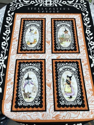 Panel Quilting Fabric Spellcasters Garden by Meg Hawkey of Crabapple Hill Studio