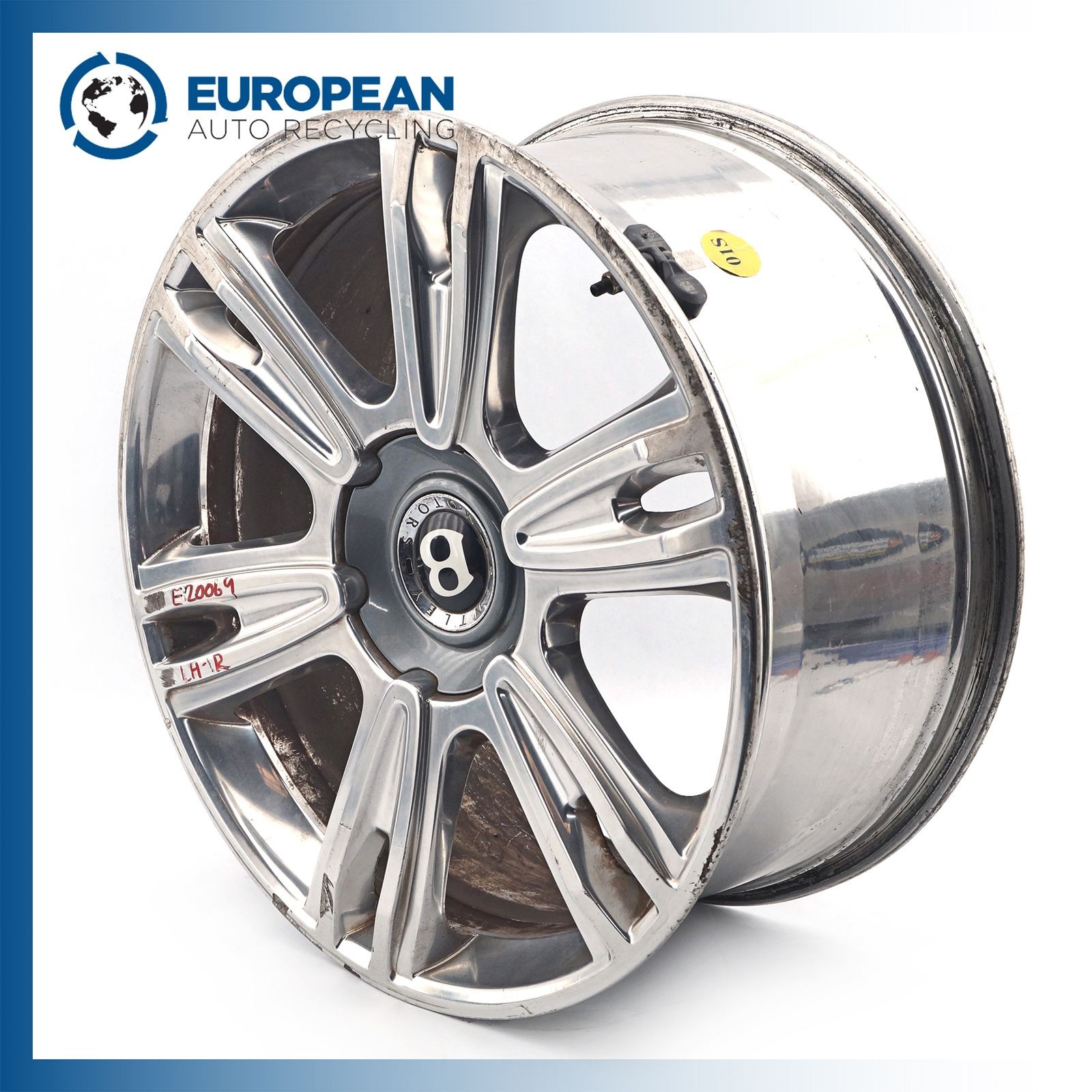 2012-2018 BENTLEY FLYING SPUR 21x9.5 Wheel Rim - OEM 3W0601025ED (6 spoke)