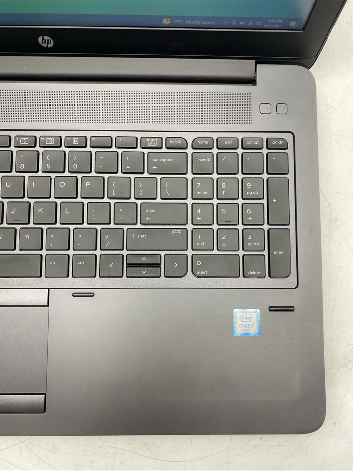 HP ZBook 15 G3 Intel i7-6820HQ 2.7GHz 32GB RAM 256GB SSD 1TB HDD W10P Nvidia - Image 3 of 4