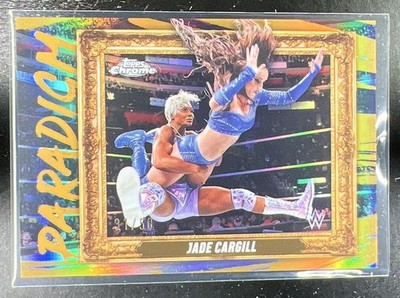 2025 Topps Chrome WWE Jade Cargill Paradigm Gold Geometric Refractor /50