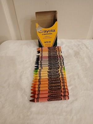 Vintage Crayola Crayons Different Brilliant Colors No 24 Binney & Smith Box