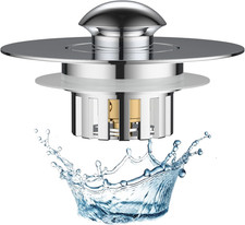 Bathtub Drain Stopper with Hair Catcher Pop up Tub Stopper Plug Cover with Filt