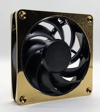 Alphacool Apex Stealth Metal Power Fan,  3000 RPM, Gold, 120mm, Brand New