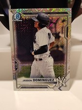 2021 Bowman - Chrome Prospects Jasson Dominguez #BCP-13 Mojo Refractor (RC)