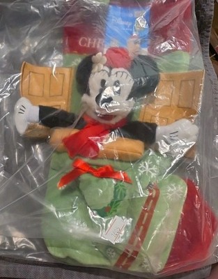 Minnie Mouse Christmas Stocking Disney Music Deck the Halls 20'' Retro Gemmy NEW 