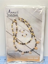 ANNIE'S SIMPLY BEADS Kit - Necklace  Earring Set - SUNNY JADE - BD078