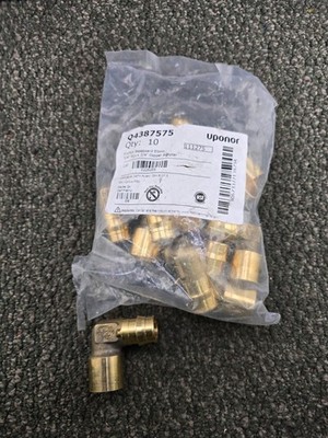 (QTY 10) Uponor Q4387575 ProPEX Basebord Elbow 3/4'' PEX x 3/4'' Copper Adapter