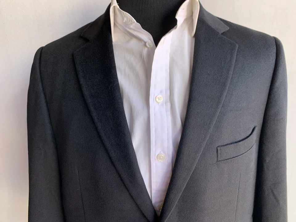 ⭐️ CHAQUETA ABRIGO DEPORTIVO BLAZER CACHEMIR ERA GUCCI TOM FORD Y2K 42/52 REGULAR ⭐️ Foto 2 de 4