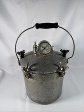 Vintage National Pressure Cooker 8 Quart Aluminum with Handle USA Made