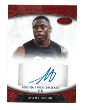 Mark Webb AUTOGRAPH Red RC Georgia Bulldogs 2021 Sage Aspire AUTO Football Card
