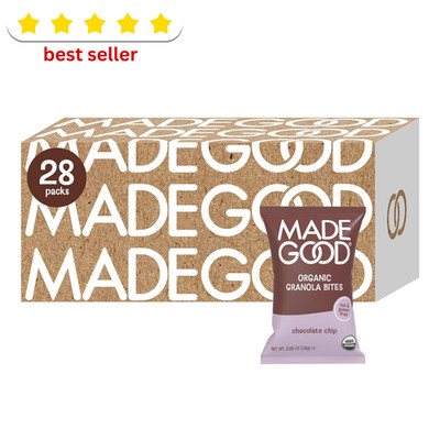 MadeGood Chocolate Chip Granola Bites 28 Count Organic and Delicious Snacks