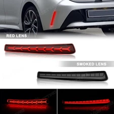Rear Bumper LED Reflector Fog Light DRL Pair For 2020-2023 Toyota Corolla LE XLE