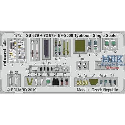 EDUARD EDSS679 Eurofighter EF-2000 Typhoon Single Seater 1/72
