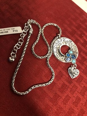 BRIGHTON EYE OF THE TIGER NECKLACE*BLUES/TURQUOISE*NWT