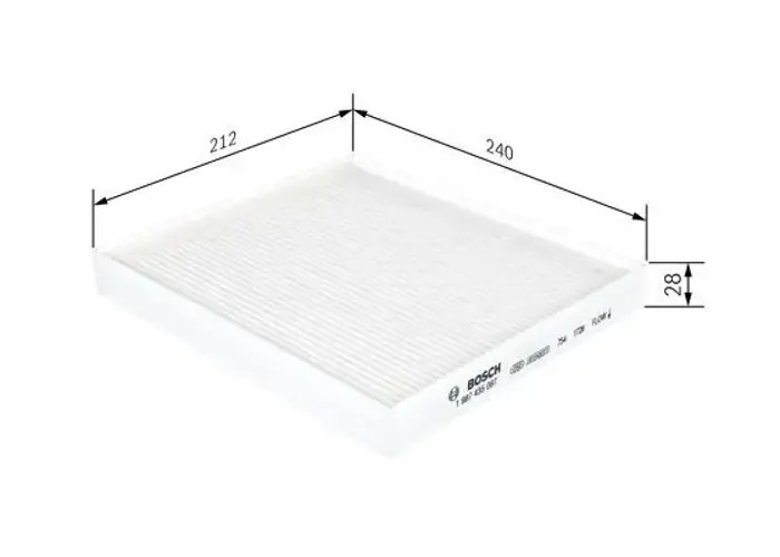 ✅Fits BOSCH 1 987 435 087 Cabin air filter ⭐UK Seller⭐ - Image 19
