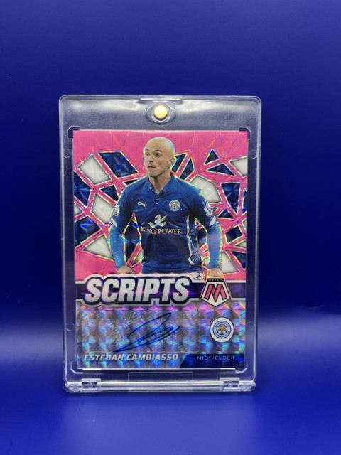 Esteban Cambiasso /10 Auto Panini Scripts Leicester City 2021-22 Premier League
