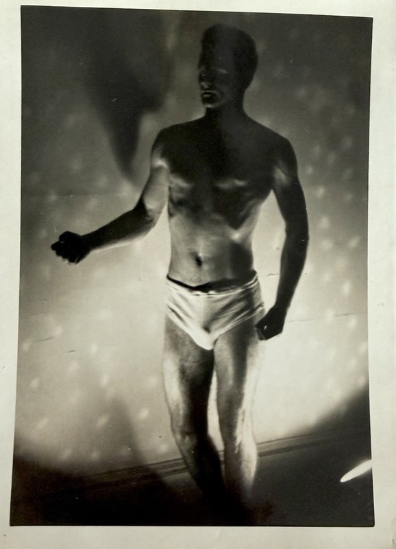 Handsome Man Beefcake Shirtless Bulge VTG PHYSIQUE Photo Gay Interest 1940s