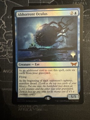 1x Foil Abhorrent Oculus - Promo Pack NM-Mint, English Planeswalker Stamped MTG