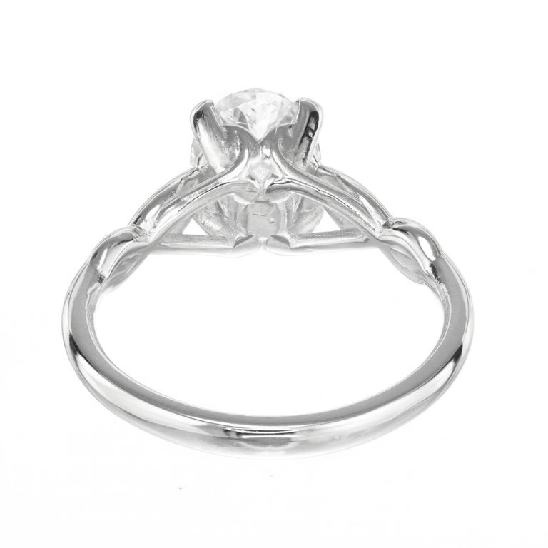 Peter Suchy Oval Diamond Solitaire Engagement Rin… - image 5