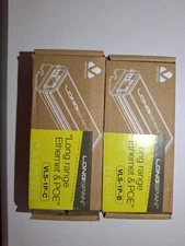 LongSpan vls-1p-b and vls-1p-c pair. Veracity, Long range POE, ethernet