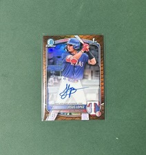 2025 Bowman Chrome Prospects Jesus Lopez #CPA-JLO Orange Reptilian Auto /25