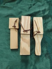 Handmade Wooden Castanets With Handles 3 Sets  Great For Kids   Great Sound 