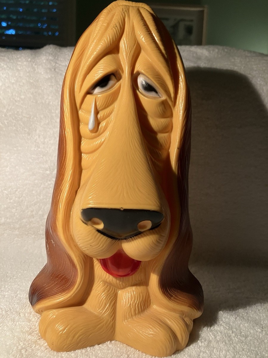 Vintage 1970s Sad Basset Hound Dog Coin Bank 10.5 inches | eBay