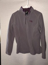 The North Face Glacier 1/4 Zip Fleece Pullover Women  s XL Gray Outdoor Fleece
