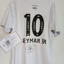 NEYMAR JR. #10 Signed Autographed Santos F.G. Soccer Jersey With COA Neymar Auto
