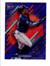 2025 Topps Finest #242 RARE Julio Rodriguez Purple Checkerboard serial #06/75