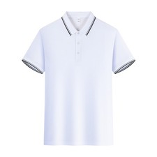 Men's New Striped Short Sleeve Polo Shirt