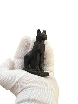 Authentic Ancient Egyptian Antiquities Rare Cat Bastet Stone Pendant Egyptian BC