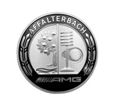 Original Mercedes-Benz AMG Emblem Affalterbach Silber Motorhaube Original Mercedes-Benz AMG Emblem Affalterbach Silber Motorhaube
