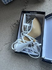 Pretty Little Things Women's White High Heeled Wide Fit Sandals. UK Size 7