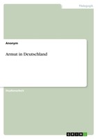 Anonymous | Armut In Deutschland | Taschenbuch | Deutsch (2009) | 16 S.