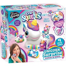 CraZart Shimmer N Sparkle Squeezies Unicorn Surprise Mommy & Babies Craft Art