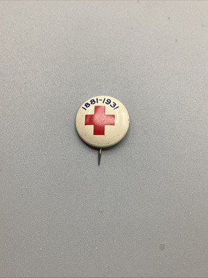 Antique American Red Cross 1881-1931 Metal Badge *RARE*