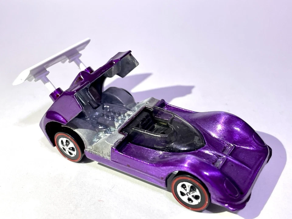 Hot Wheels Chaparral 2G Redline Spectraflame 1968 restaurado púrpura 😈 Foto 3 de 4